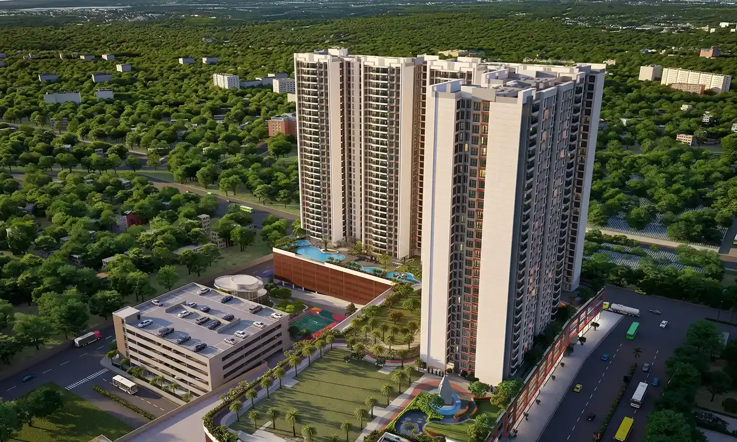 Aerial Master Plan & Tower Elevation
