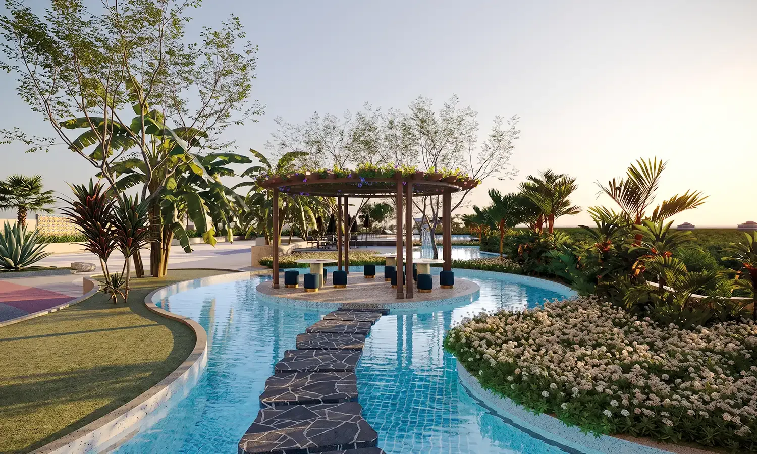 Floating Gazebo & Lagoon Deck
